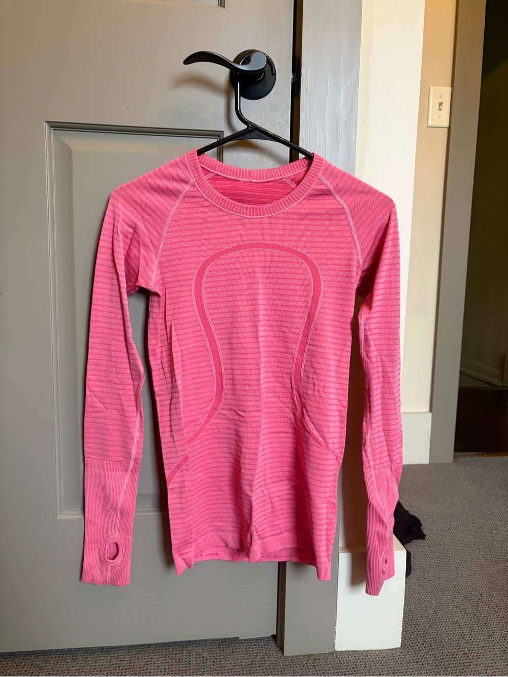 lululemon athletica Pink Seamless Long Sleeve Top